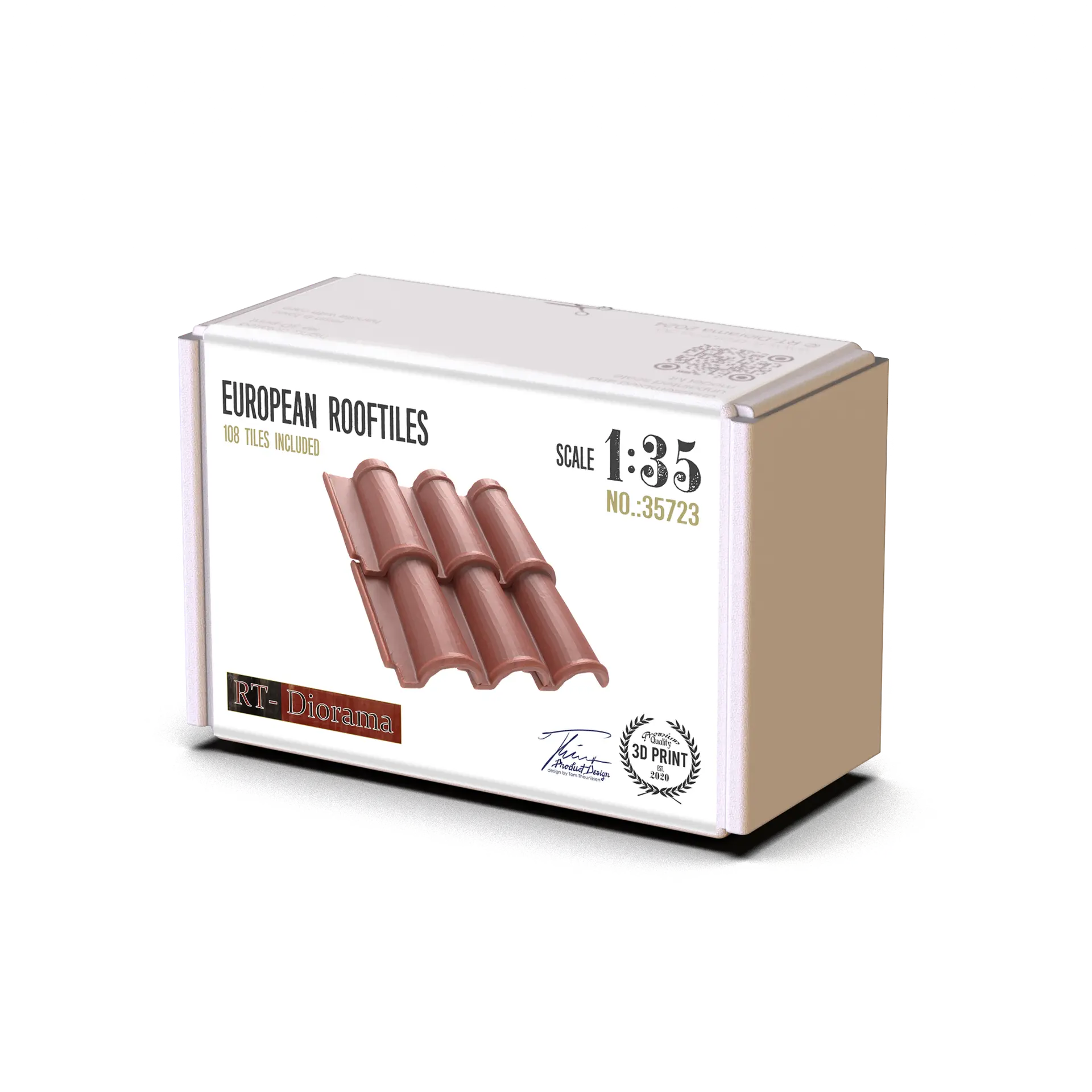 RT Diorama 1/35 European Rooftiles - Hobby Sense