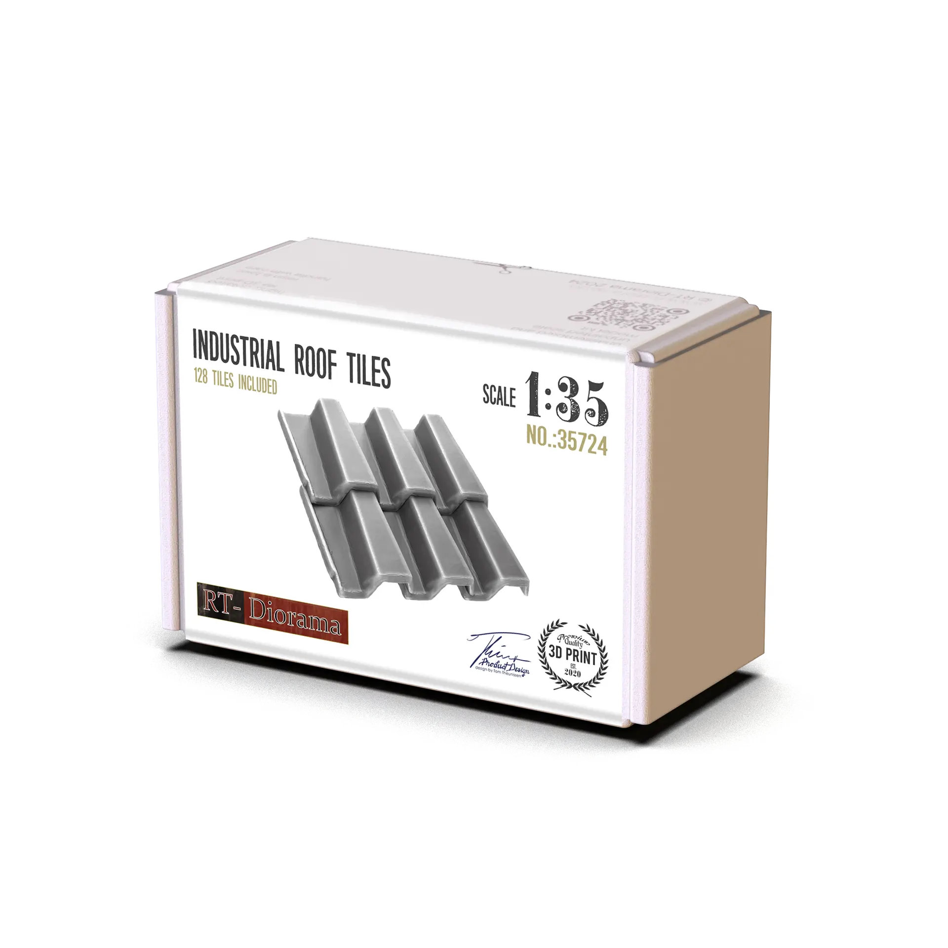 RT Diorama 1/35 Industrial Rooftiles - Hobby Sense