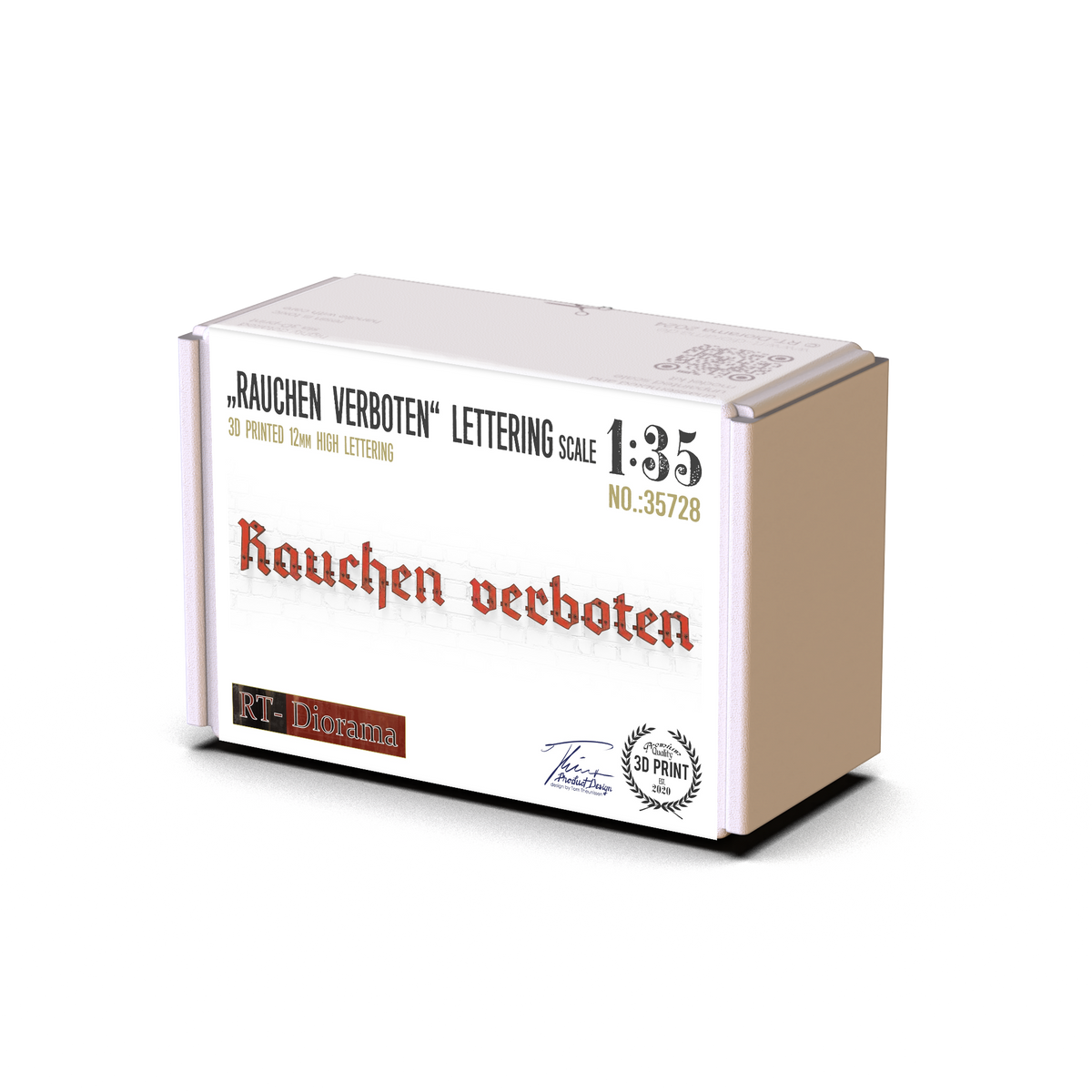 RT Diorama 1/35 Lettering "Rauchen verboten" - Hobby Sense