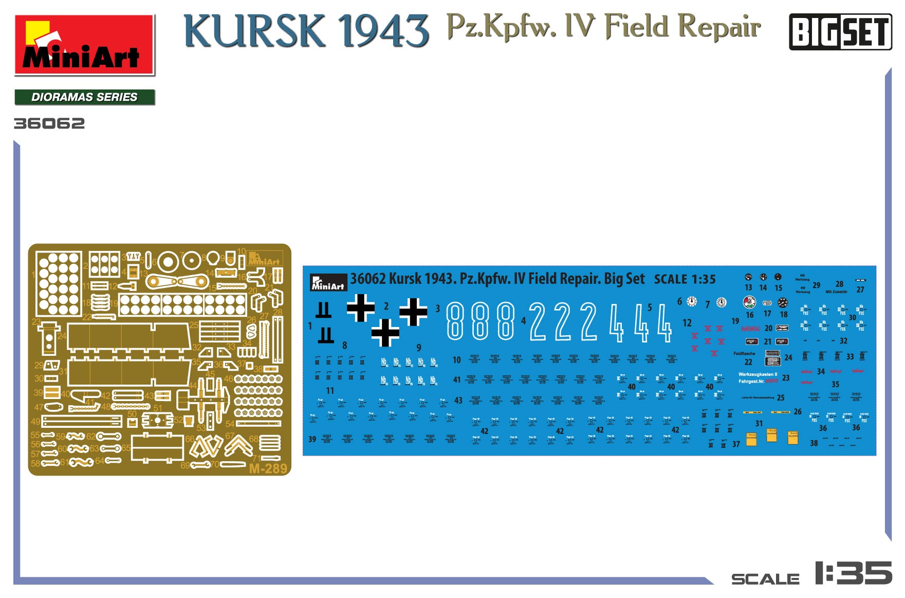 1/35 Kursk 1943. Pz.Kpfw. IV Field Repair, Big Set