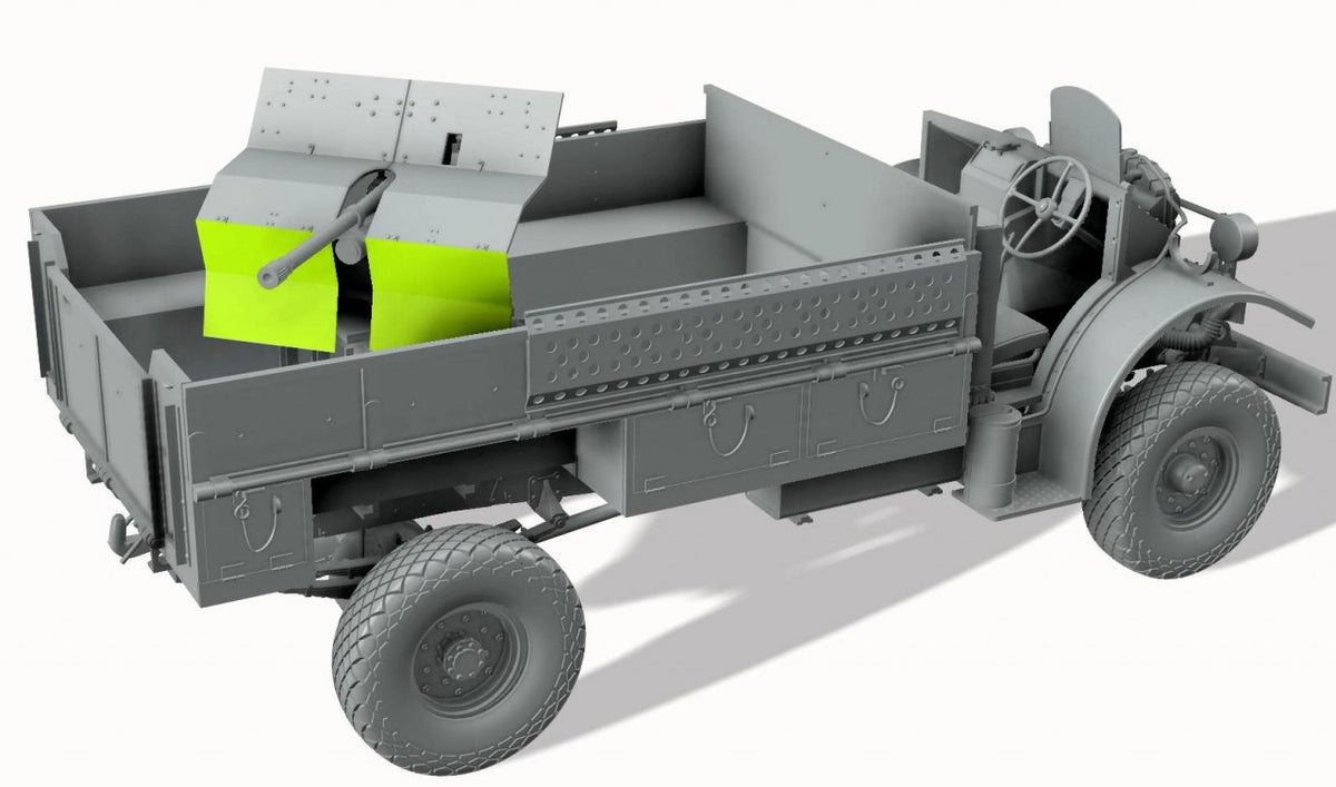 Thunder Model 1/35 LRDG F30 Gun Truck With Ordnance 37mm MKI Bofors Gun, Bonus Edition