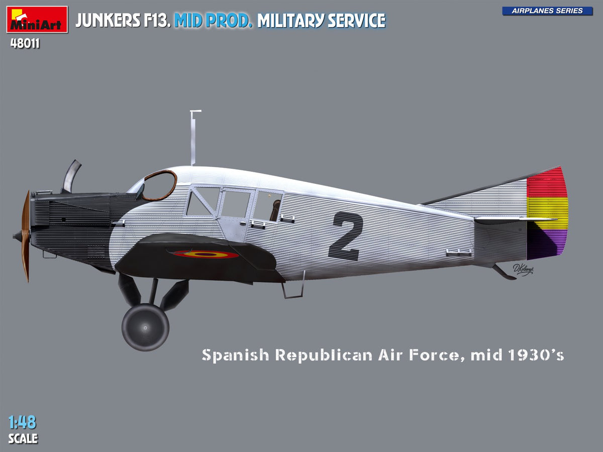 Miniart 1/48 Junkers F13. Mid Prod. Military Service