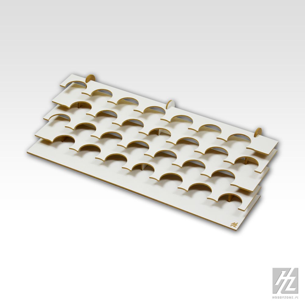 HobbyZone Paint Stand with 28 Round 41mm Slots - Hobby Sense