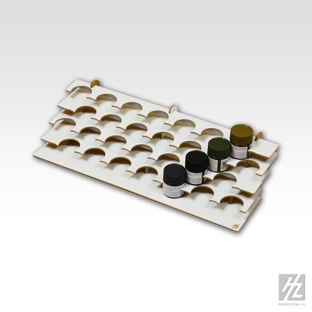 HobbyZone Paint Stand with 28 Round 41mm Slots - Hobby Sense