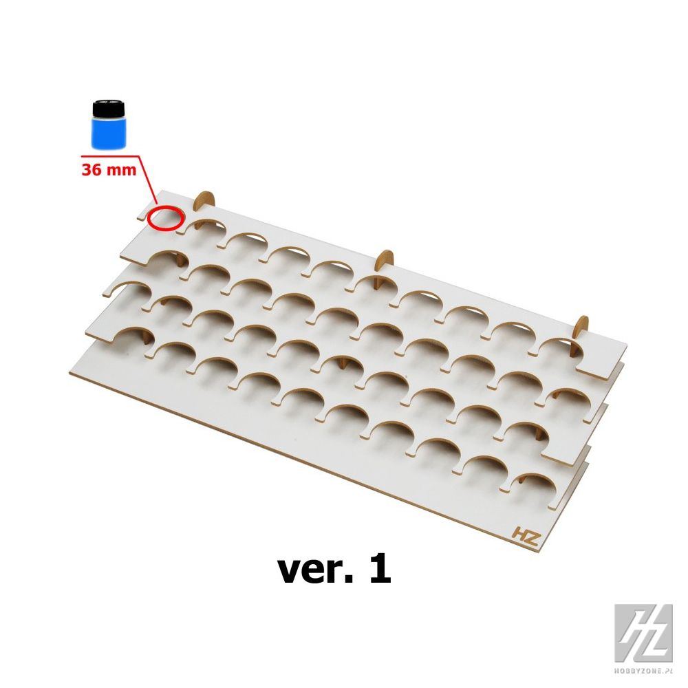 HobbyZone Paint Stand - 36mm with 40 round 36mm slots - Hobby Sense