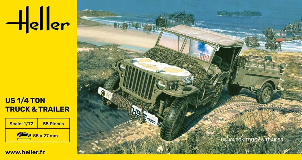 1/72 US 1/4 Ton Truck & Trailer - Hobby Sense