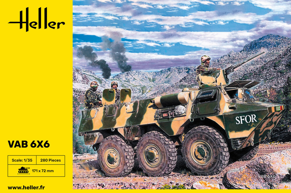 Heller 1/35 VAB 6x6 Transport de Troupes - Hobby Sense