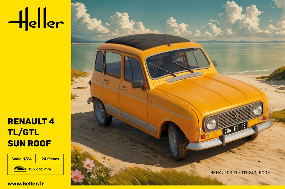 Heller 1/24 Renault 4 TL/GTL Sun Roof - Hobby Sense