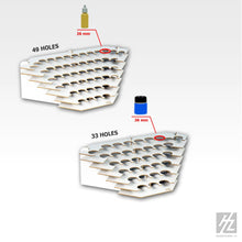 HobbyZone Stands/Racks and Hangers for Paints Corner Large Paint Stand with 33 Round 36mm Slots