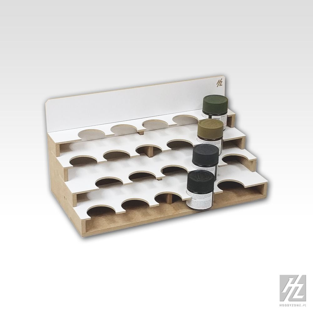 HobbyZone Modular Workshop System Paints Module 41mm, Paint jar/bottle storage module with 20 round 41mm slots - Hobby Sense