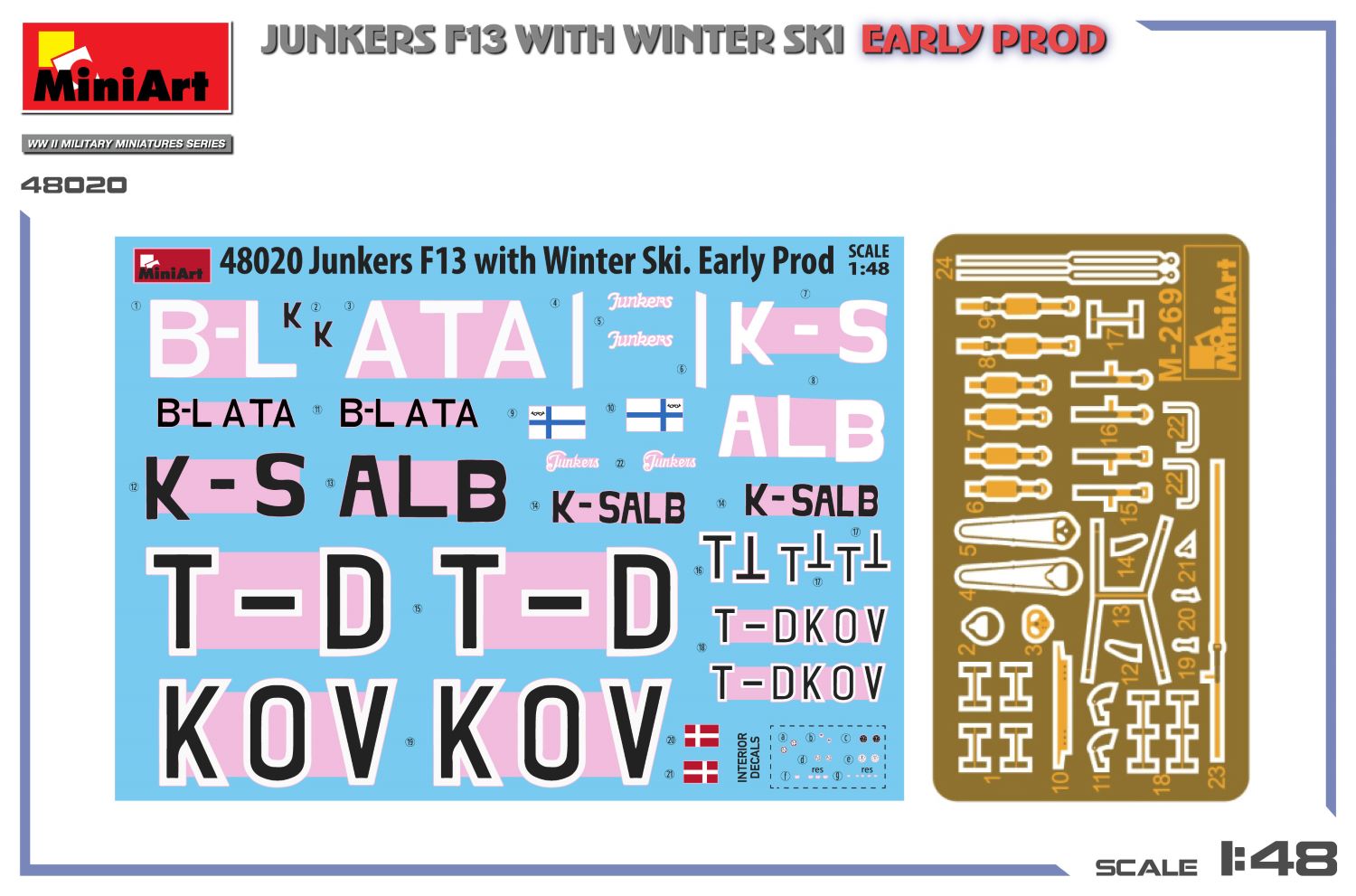 1/48 Junkers F13 with Winter Ski Early Prod - Hobby Sense