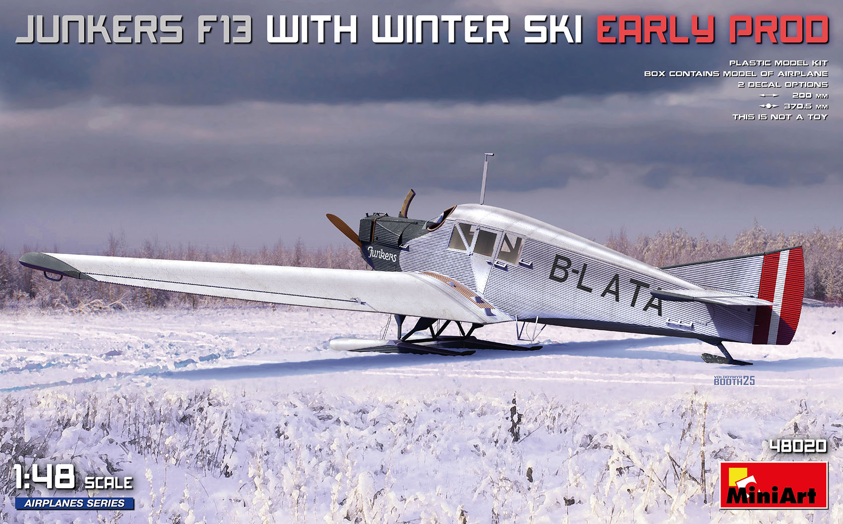 1/48 Junkers F13 with Winter Ski Early Prod - Hobby Sense