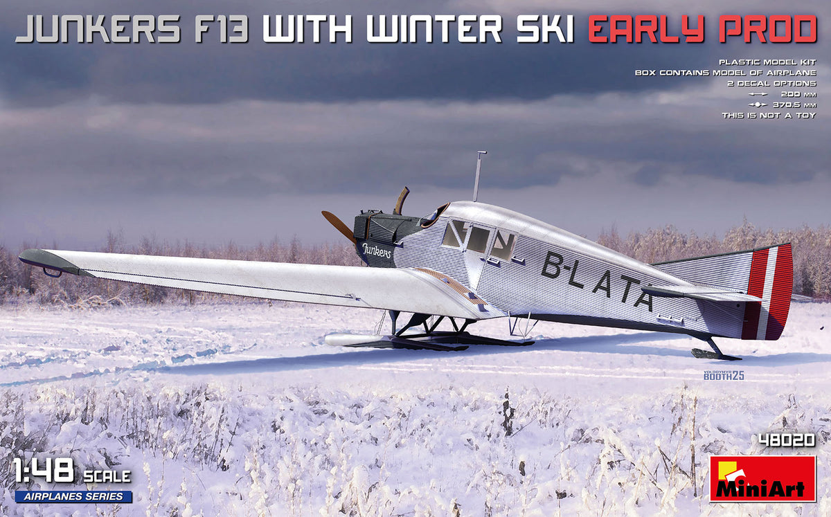 1/48 Junkers F13 with Winter Ski Early Prod - Hobby Sense