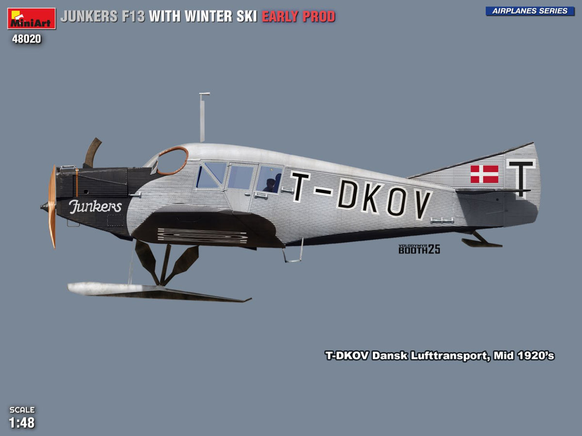 1/48 Junkers F13 with Winter Ski Early Prod - Hobby Sense