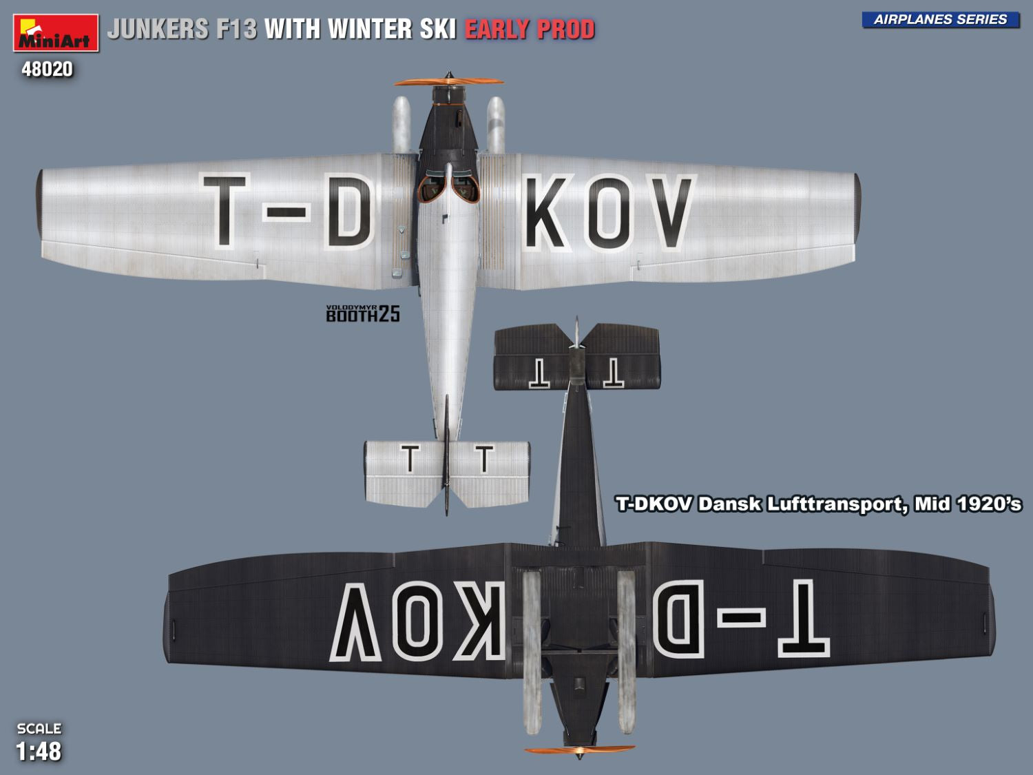 1/48 Junkers F13 with Winter Ski Early Prod - Hobby Sense
