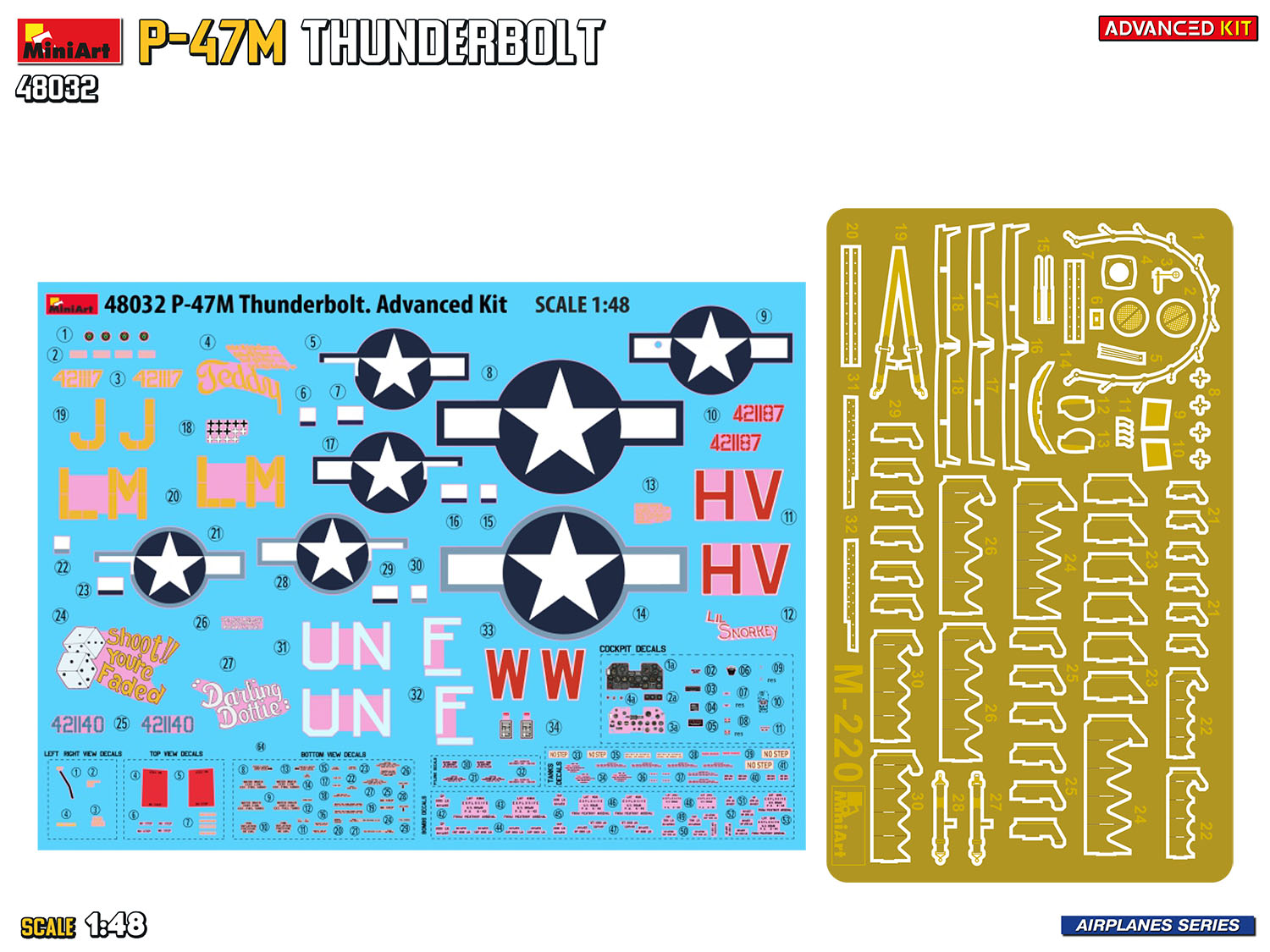 1/48 P47M Thunderbolt, Advanced kit - Hobby Sense