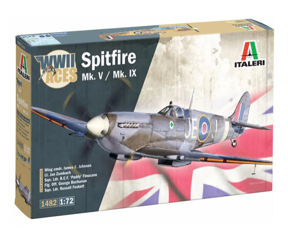 Italeri 1/72 WWII Aces Spitfire Mk. V / Mk. IX - Hobby Sense