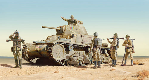 1/35 Carro Armato M14/41 I Serie with Italian Infantry
