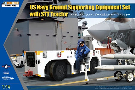 Kinetic 1/48 US Navy Ground Supporting Equipment Set with STT Tractor - Hobby Sense