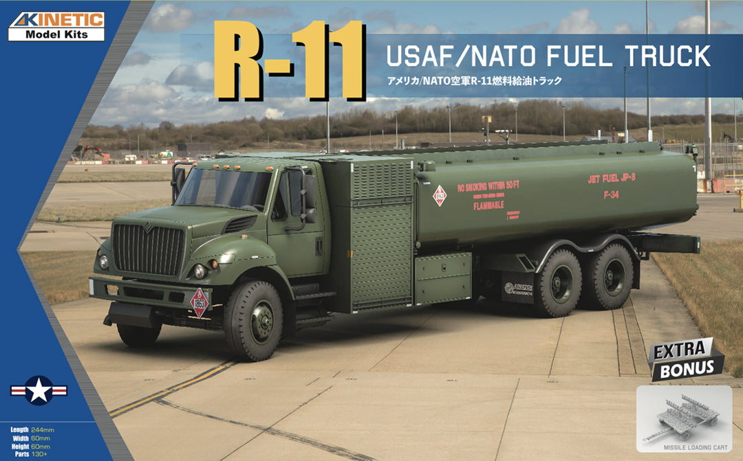 Kinetic 1/48 R11 USAF/NATO Fuel Truck With Missile Loading Cart - Hobby Sense