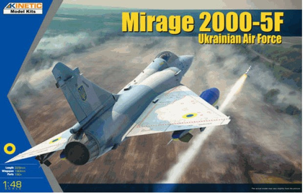 Kinetic 1/48 Mirage 2000-5F Ukrainian Air Force