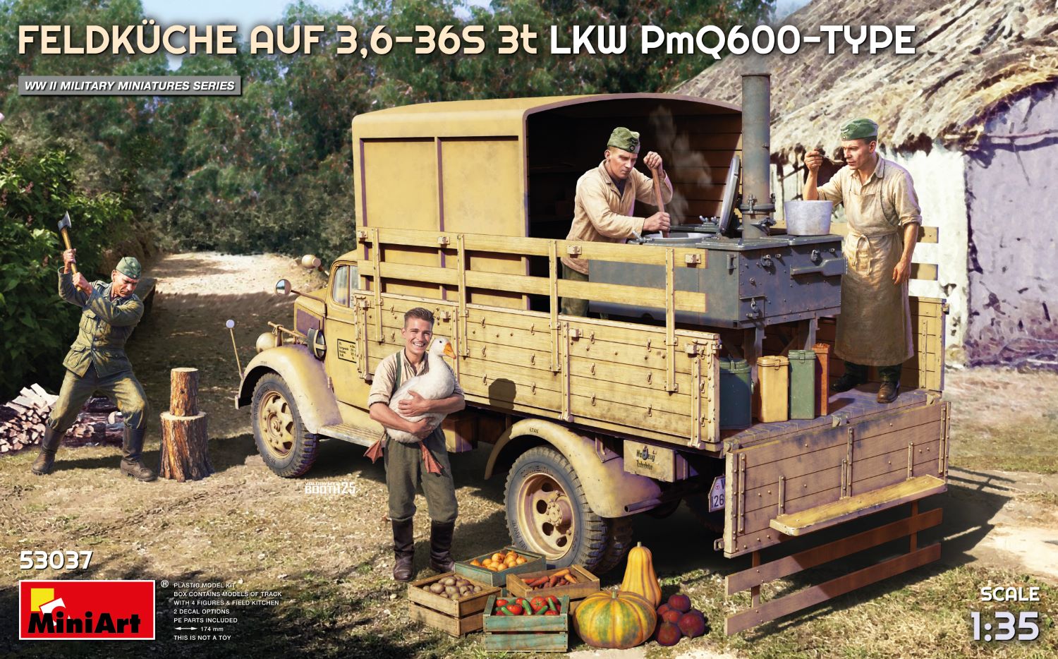 1/35 Feldkuche AUF 3,6-36S 3t LKW PmQ600-Type - Hobby Sense