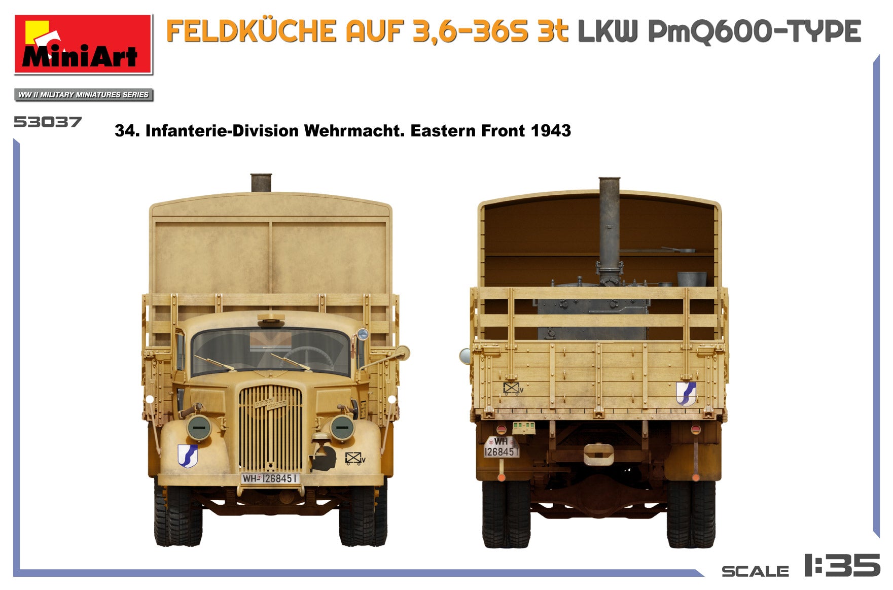 1/35 Feldkuche AUF 3,6-36S 3t LKW PmQ600-Type - Hobby Sense