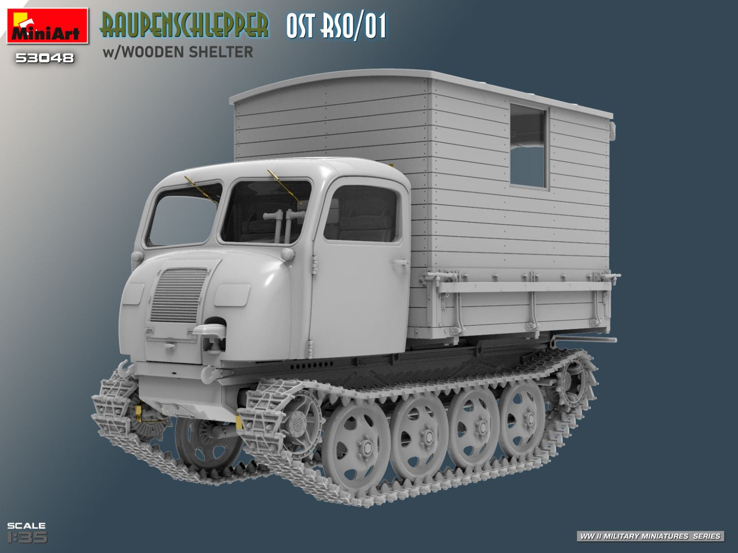 1/35 Raupenschlepper Ost RSO/01 w/Wooden Shelter