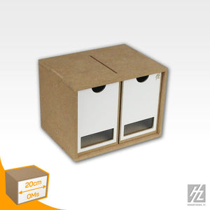 HobbyZone Modular Workshop System Drawers Module x 2, Two-Drawer Storage Module with Transparent Acrylic Windows