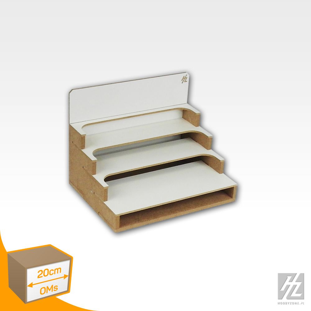HobbyZone Bottles Module, Conveniently smaller (20cm/7.9") paint jar/bottle storage module with three shelves - Hobby Sense