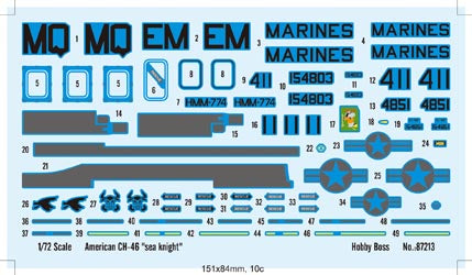 1/72 CH46 Sea Knight - Hobby Sense