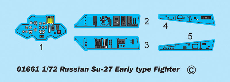 1/72 Russian Su 27 Early type Fighter - Hobby Sense