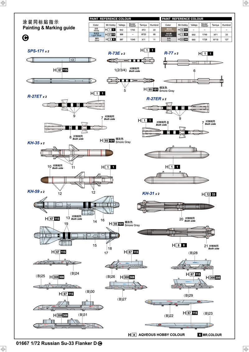 1/72 Russian Su 33 Flanker D - Hobby Sense