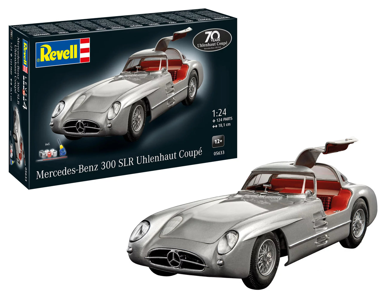 1/24 1955 Mercedes-Benz 300 SLR Uhlenhaut Coupe, Gift Set - Hobby Sense