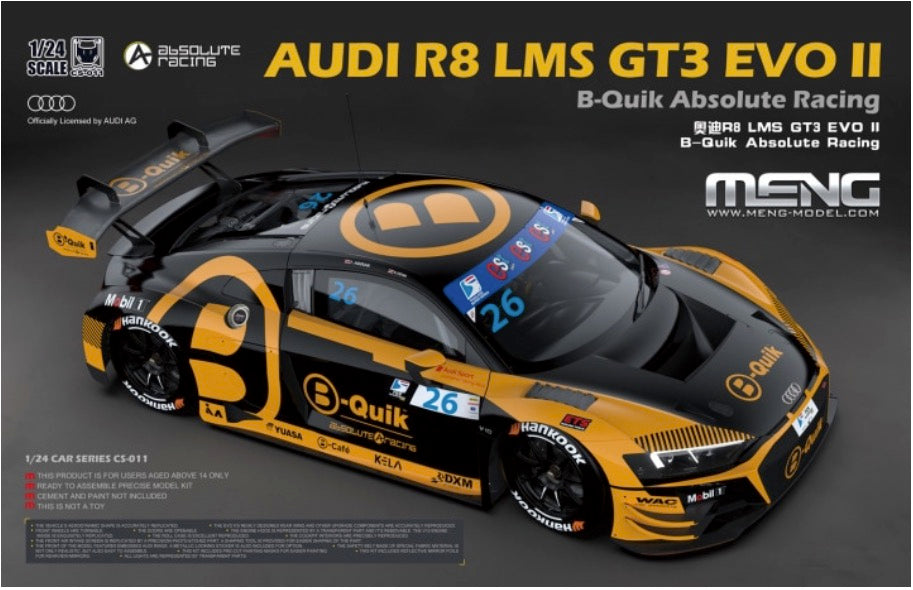 1/24 Audi R8 LMS GT3 EVO II B-Quik Absolute Racing - Hobby Sense