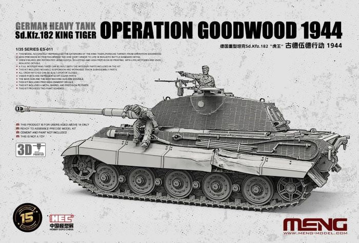 Meng 1/35 Sd.Kfz. 182 King Tiger Operation Goodwood 1944