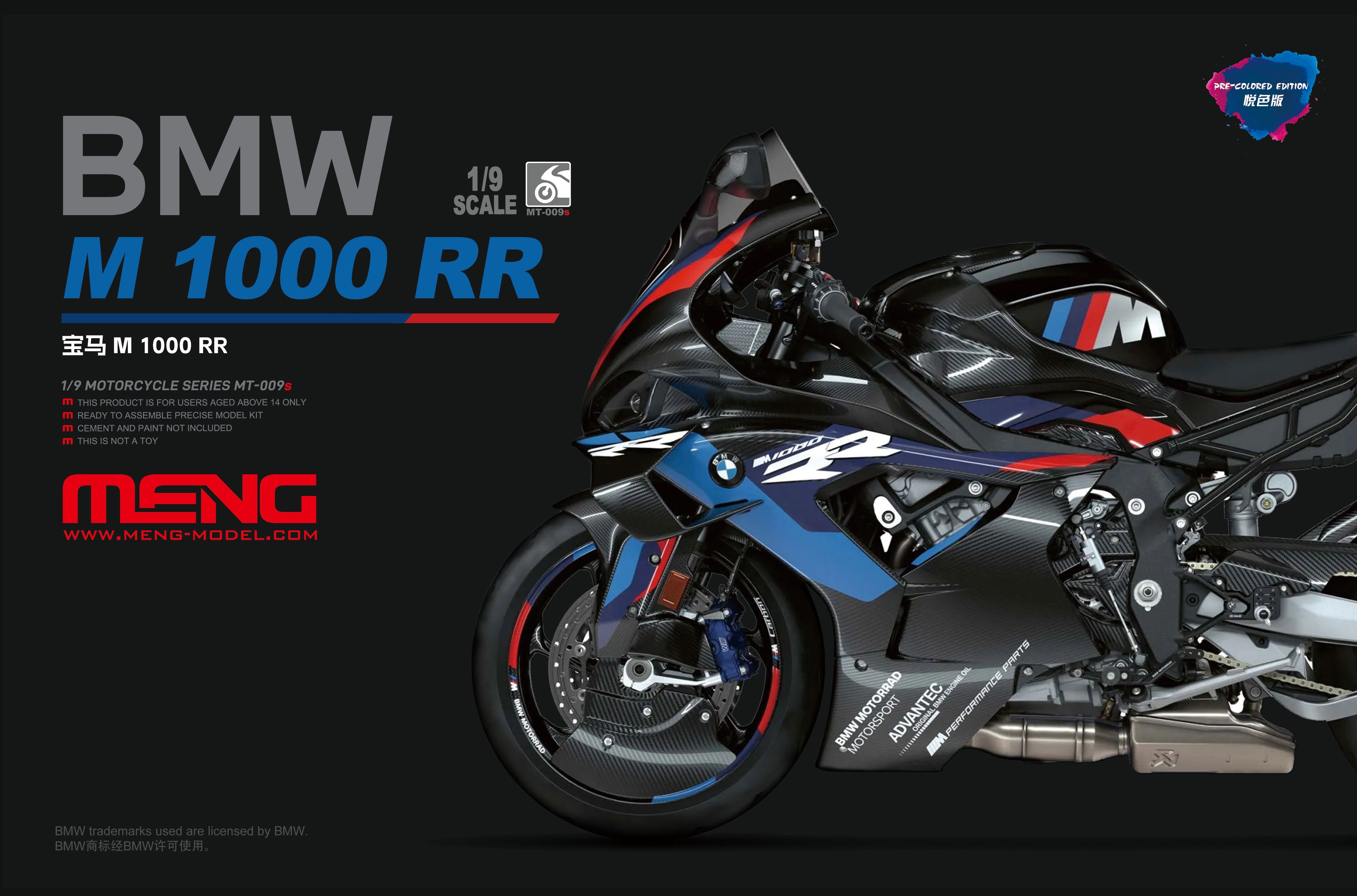 Meng 1/9 BMW M 1000 RR Pre-Colured