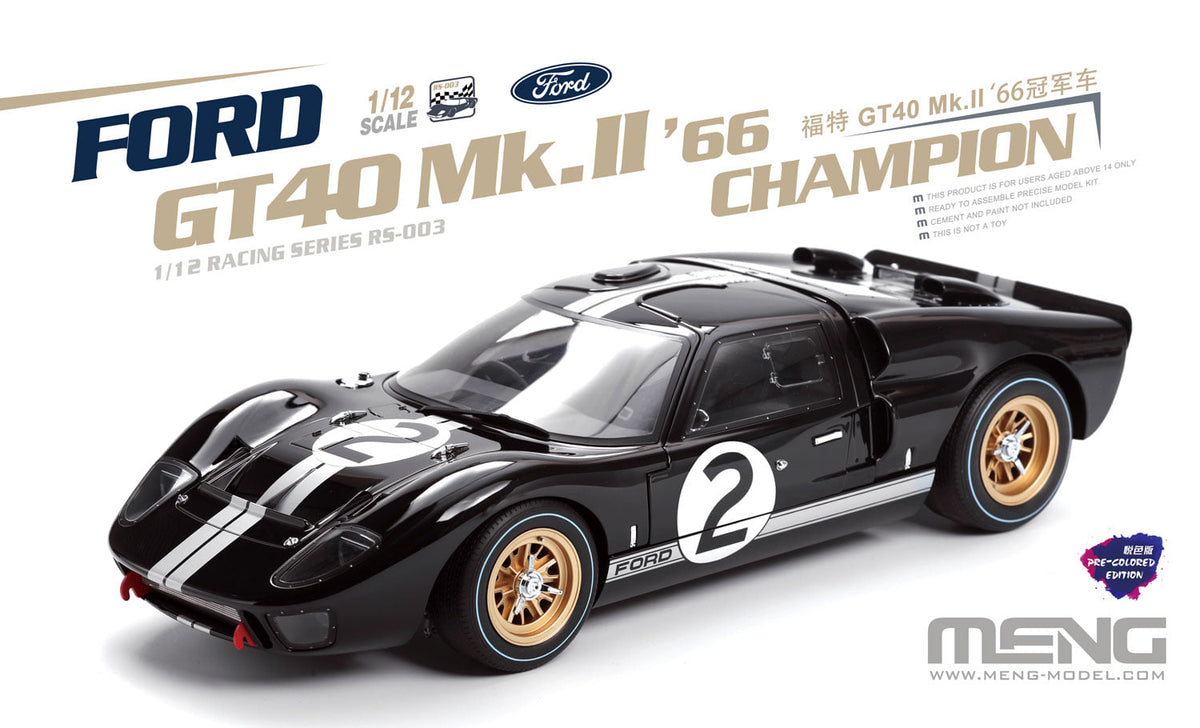 1/12 Ford GT40 Mk.II '66 Champion (pre-coloured) - Hobby Sense