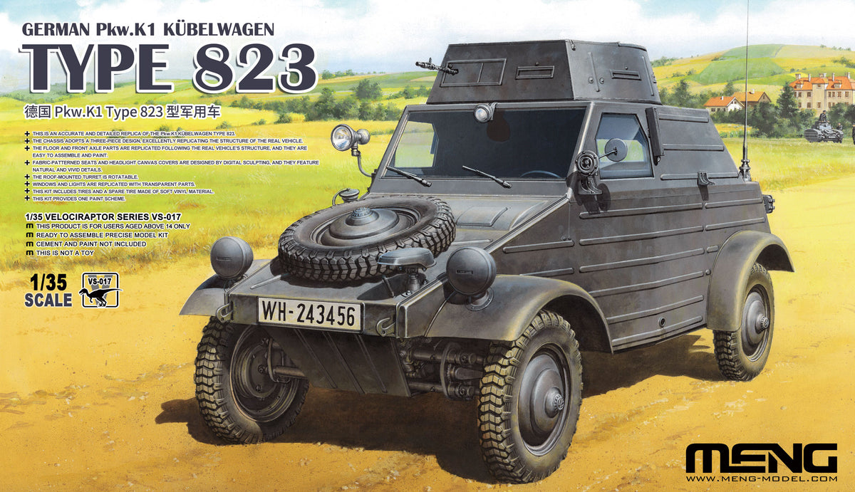 1/35 German Pkw. K1 Kubelwagen Type 823 - Hobby Sense