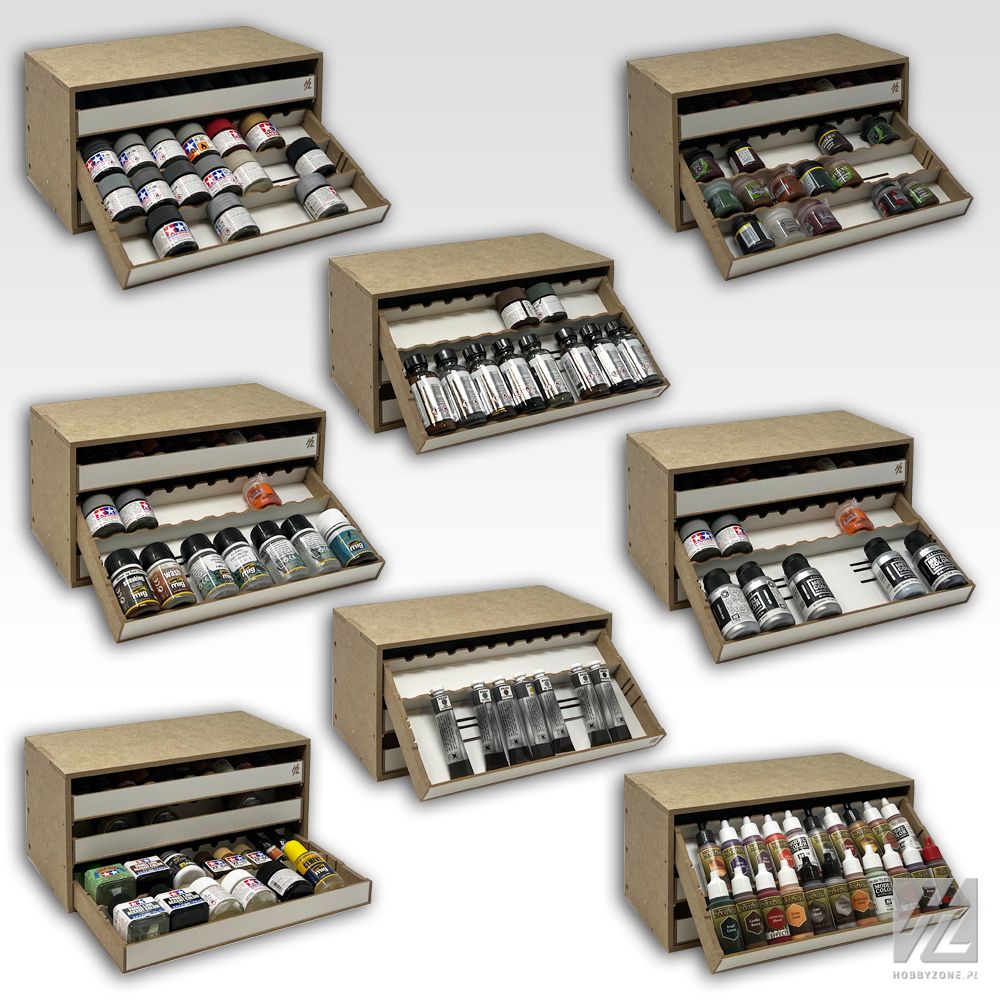 HobbyZone Modular Workshop System Tilting Drawers Module x 3 - Hobby Sense