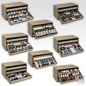 HobbyZone Modular Workshop System Tilting Drawers Module x 3 - Hobby Sense