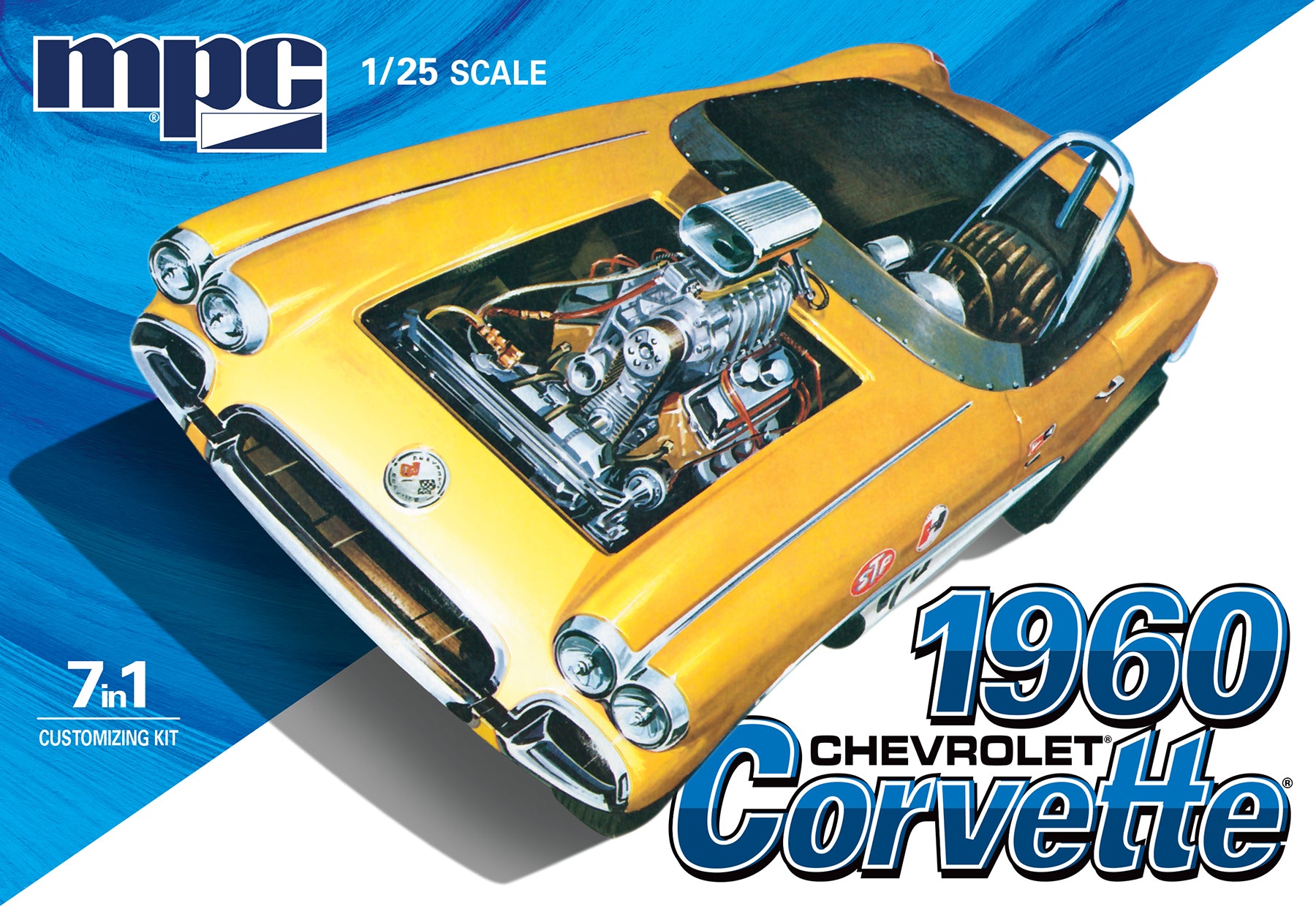 1/25 1960 Chevy Corvette Car (7 in 1) - Hobby Sense