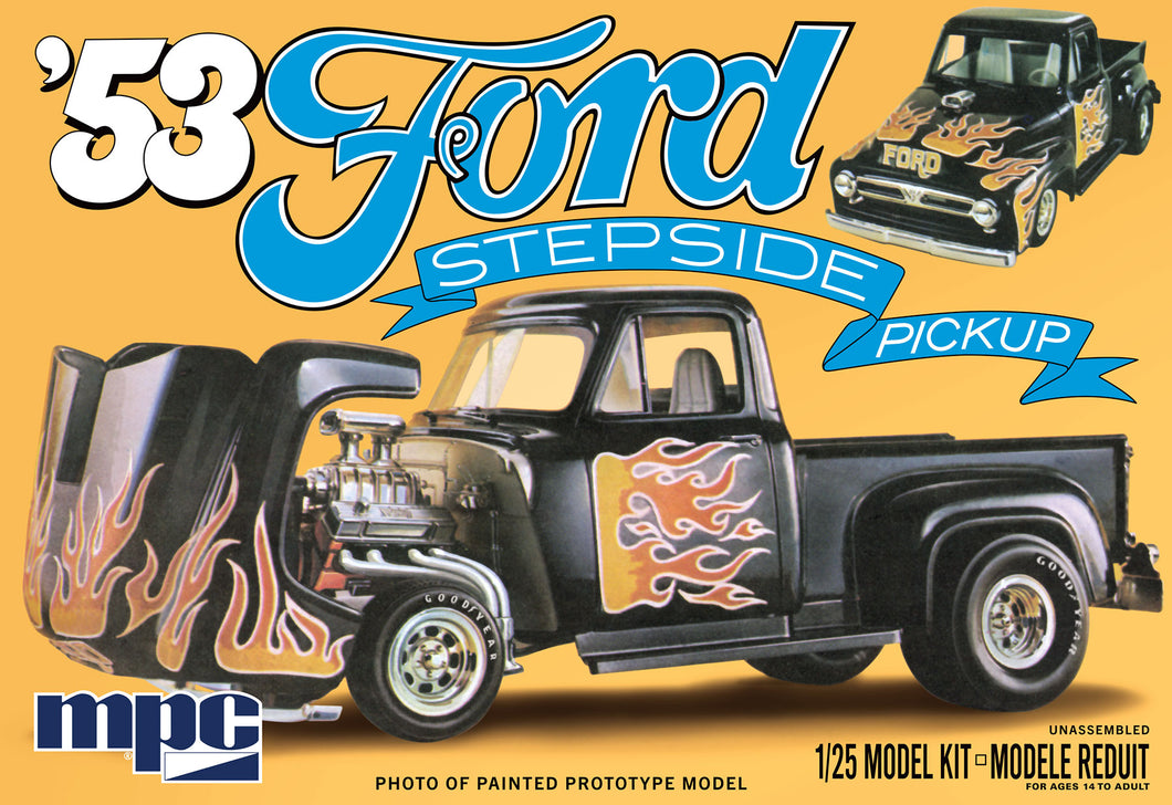 1/25 1953 Ford Stepside Pickup Truck w/Flip-Nose - Hobby Sense