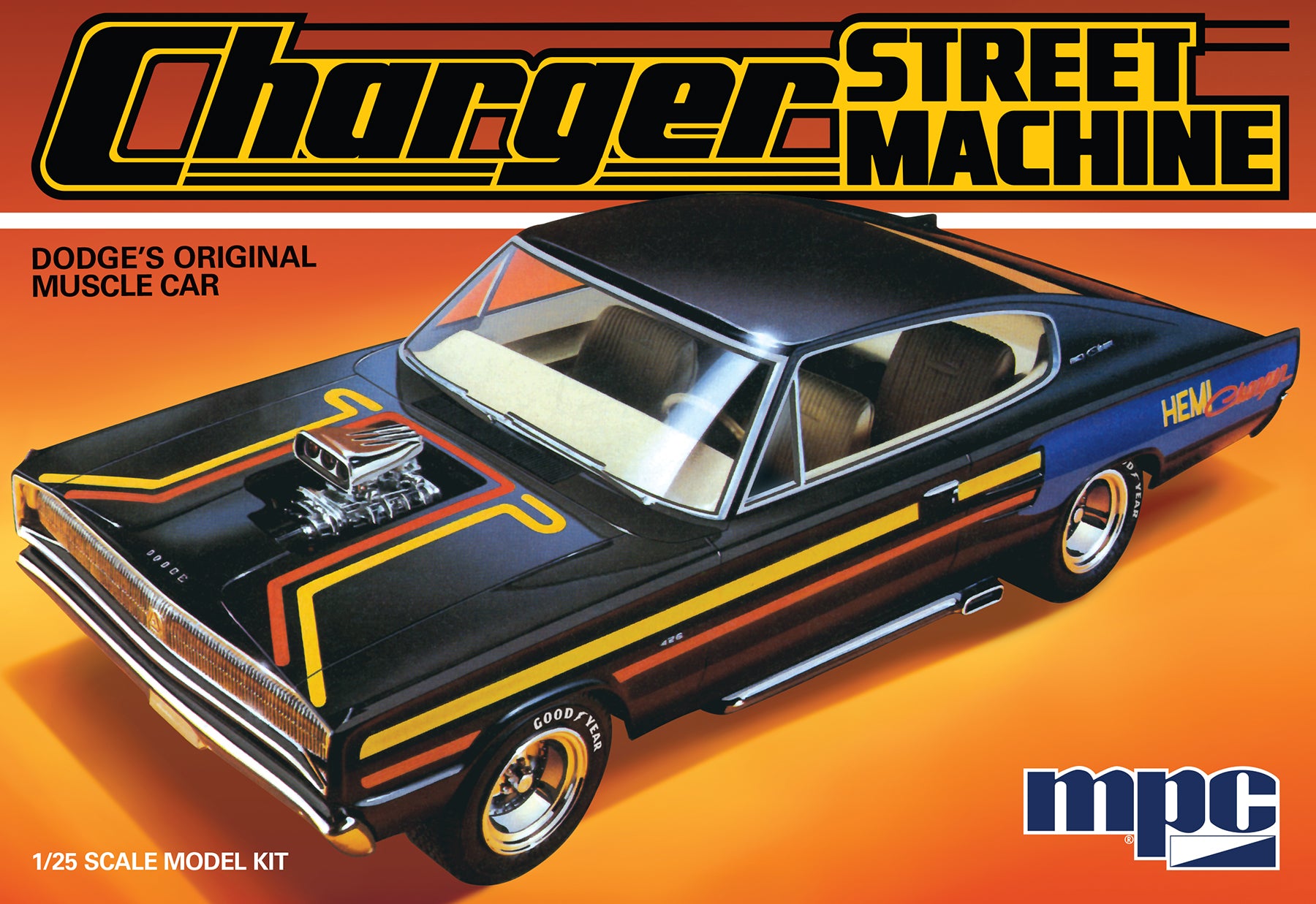1/25 1967 Dodge Charger Muscle Car Street Machine - Hobby Sense