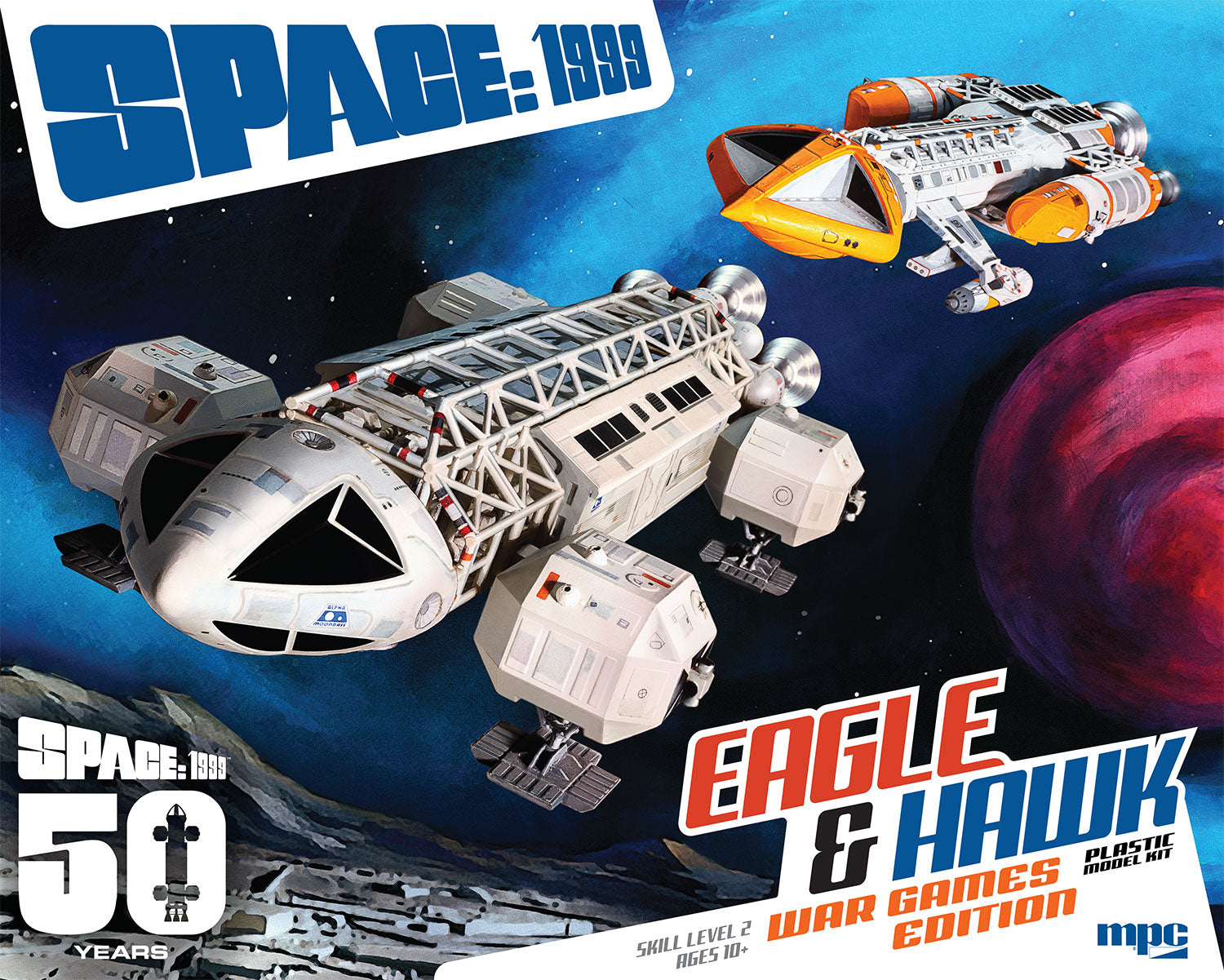 MPC 1/72 Space 1999: Eagle Transporter & Hawk Spacecraft War Games Edition - Hobby Sense