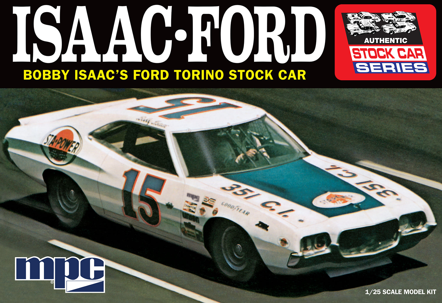 MPC 1/25 Bobby Isaac 1972 Ford Torino Stock Car - Hobby Sense