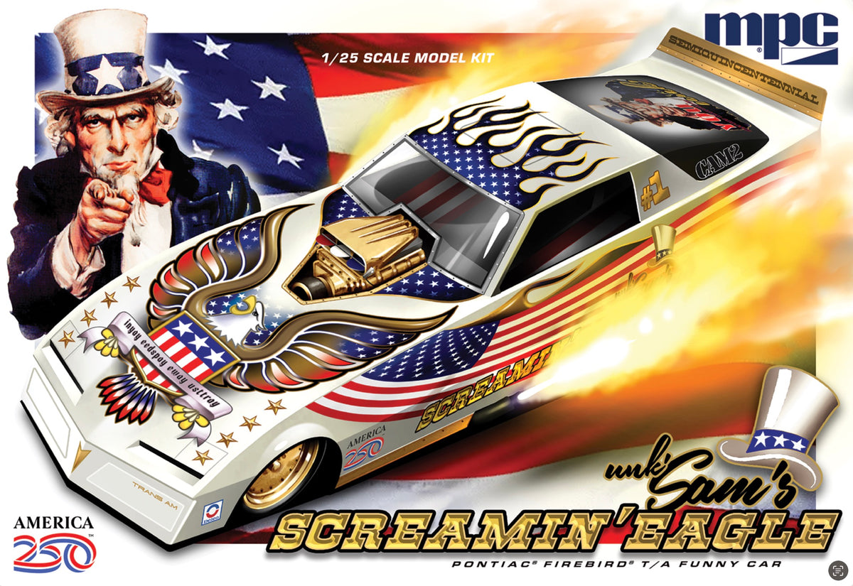 MPC 1/25 Pontiac Firebird Funny Car Unk' Sam's Screamin' Eagle
