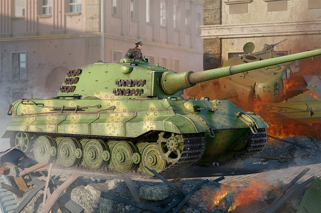 1/35 Pz.Kpfw.VI Sd.Kfz.182 Tiger Tank II (Henschel 105mm) - Hobby Sense