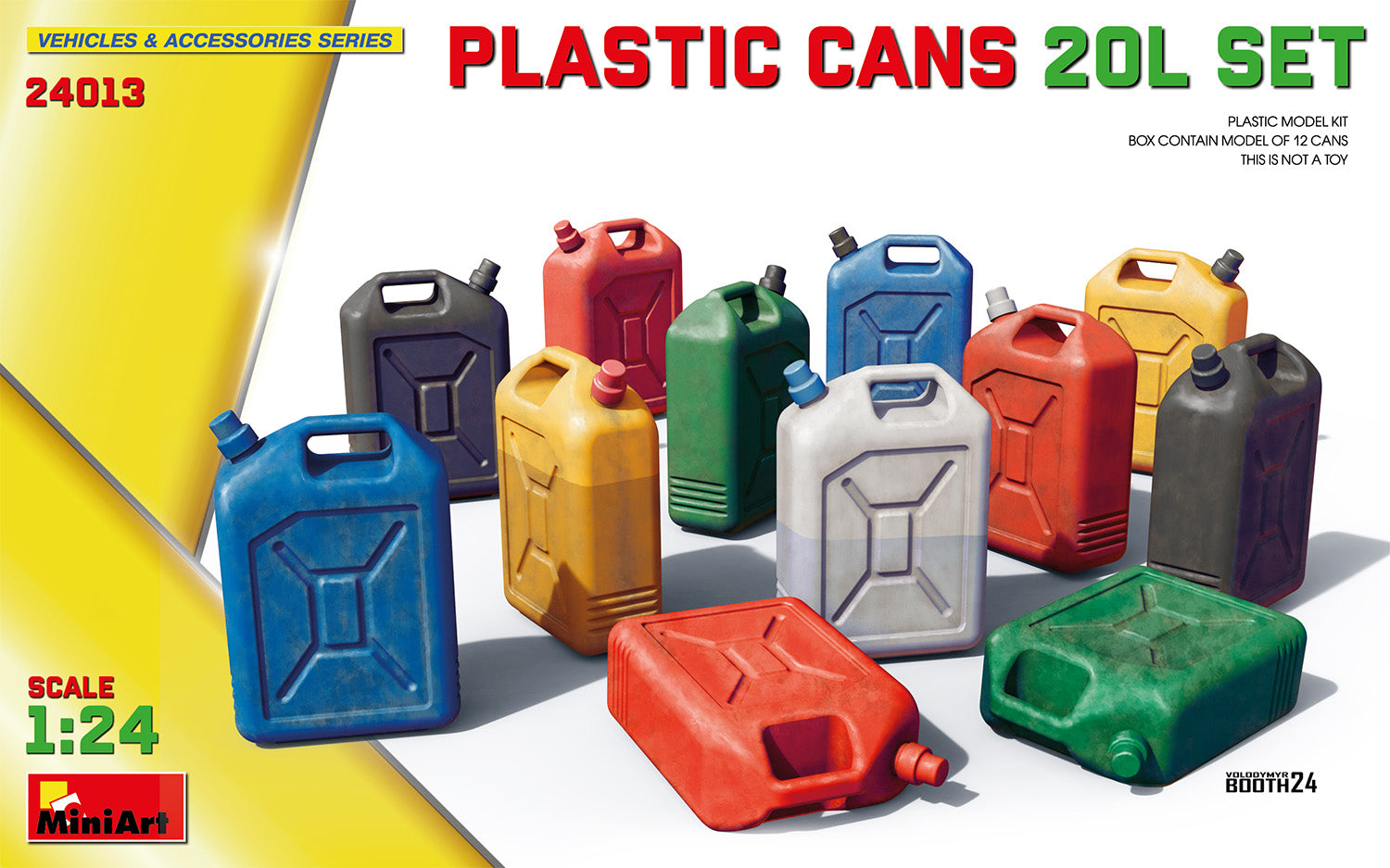 1/24 Plastic Cans 20L Set - Hobby Sense