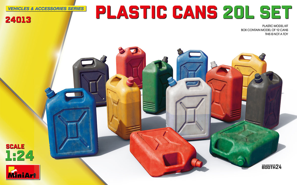 1/24 Plastic Cans 20L Set - Hobby Sense